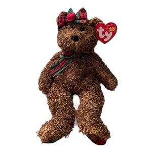TY Holiday Bear 2004 – Retired Beanie Baby – Festive Collectible Plush